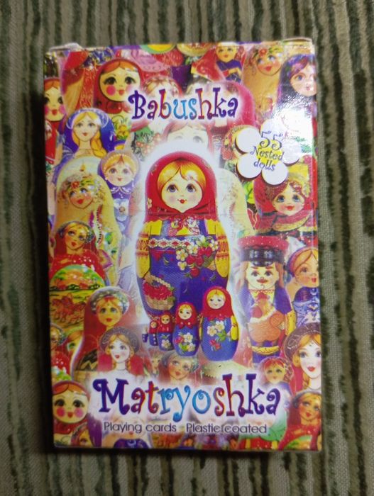 Колода карт матрёшка.