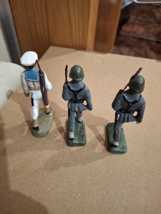 Bonecos antigos portugueses Pratas marinha exercito