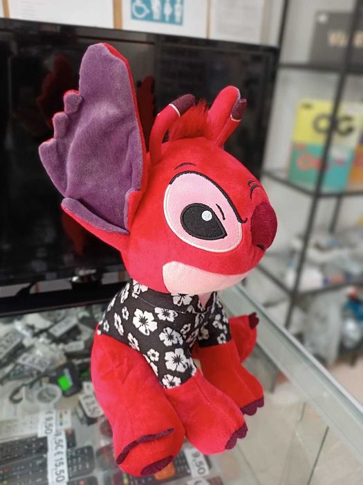 Promo Natal:Peluche Leroy Stitch Hawaii 30cm c/som