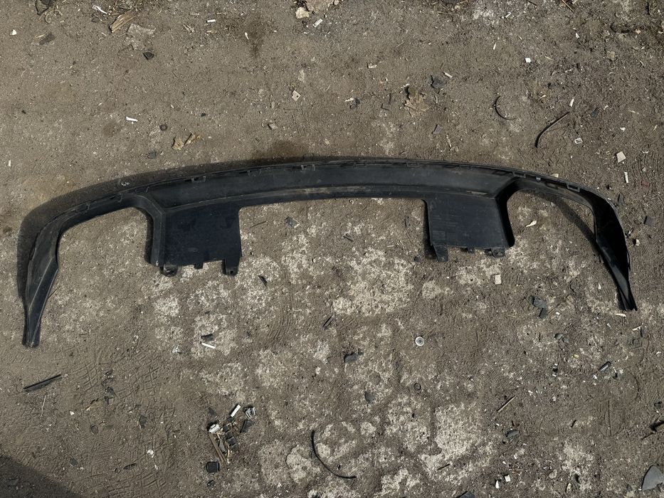 Спойлер юбка заднего бампера Audi A6 C7