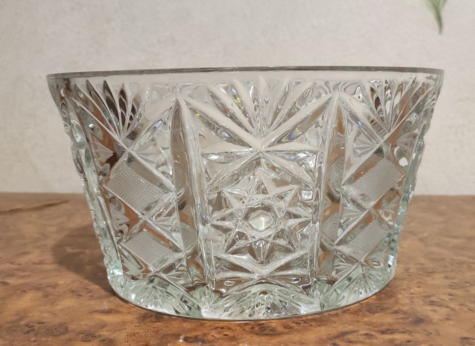 Большие салатники хрустальные