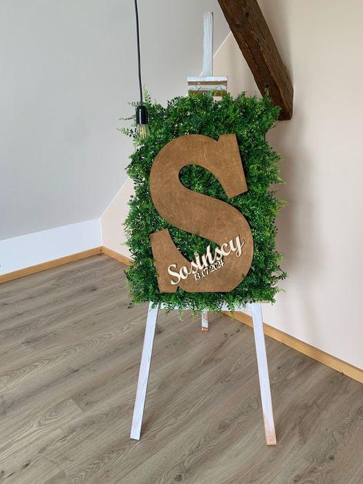 Drewniana księga gości, litera 60 cm