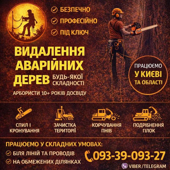 Кронування дерев | Обрізка гілок | Догляд за деревами | Арбористи | Альпіністи | Видалення Спил Дерев | Аварійні дерева