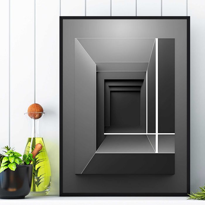 plakat abstrakcja 3d, plakat obraz do pokoju trójwymiarowa abstrakcja