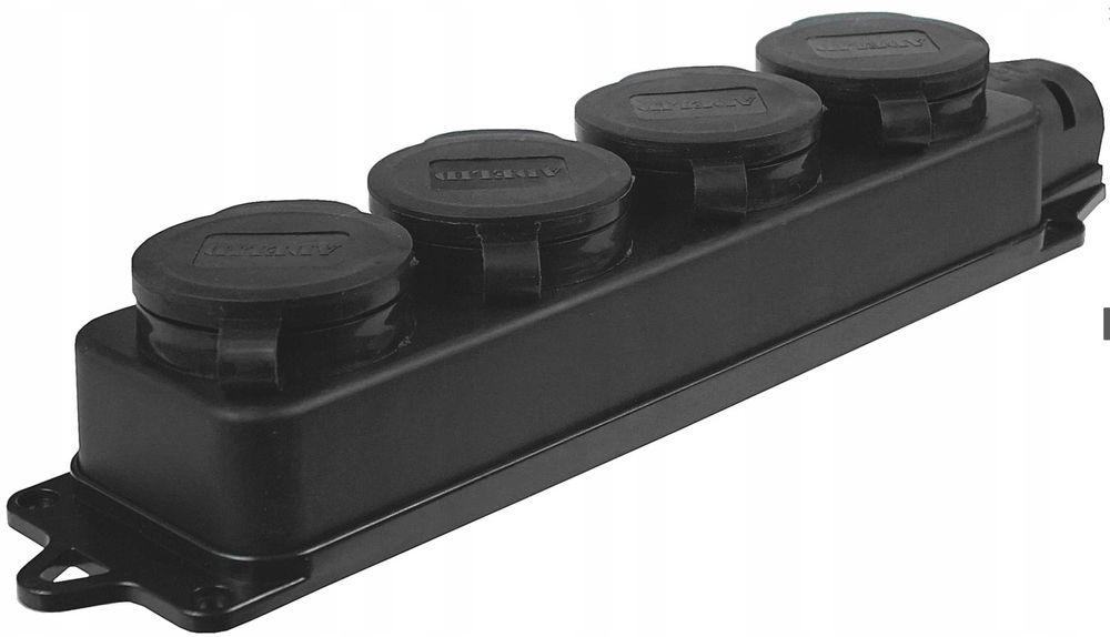 Przedłużacz Budowlany 10m 3x 2,5mm Rozgałęźnik 4 Gniazda 230v NOWY