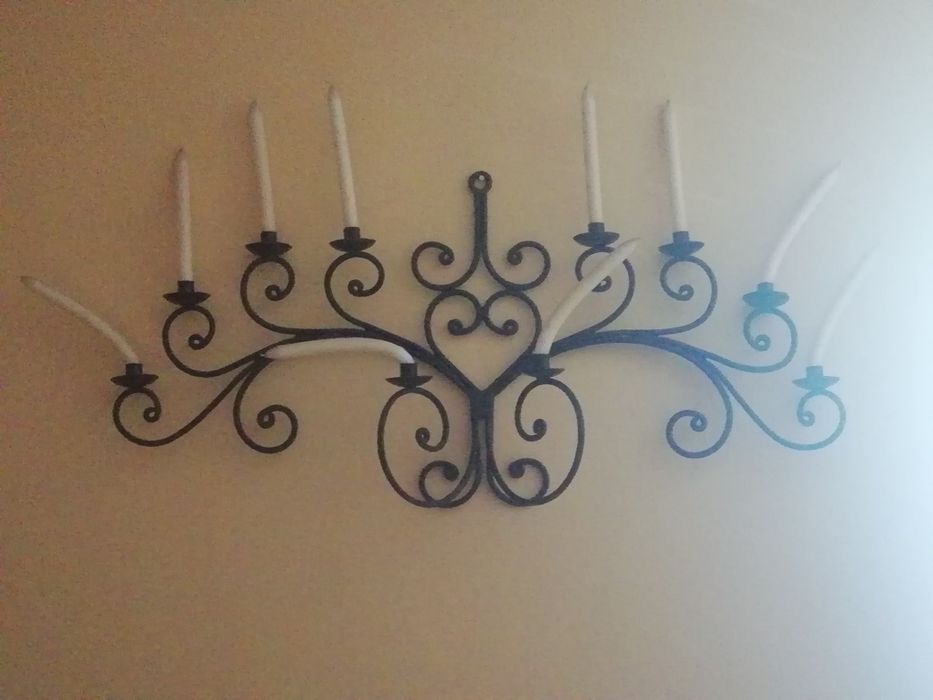Suporte de velas em ferro