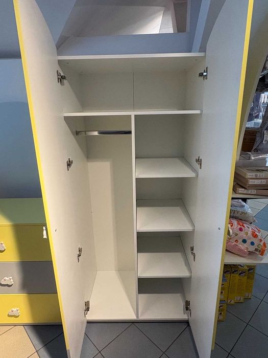 Piękny komplet mebli GLUCK MYSZKI, nowy, tylko rozłożony.