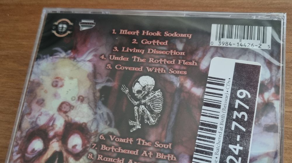 Cannibal Corpse Butchered At Birth CD NOWA 2002 Reissue USA Jewelcase