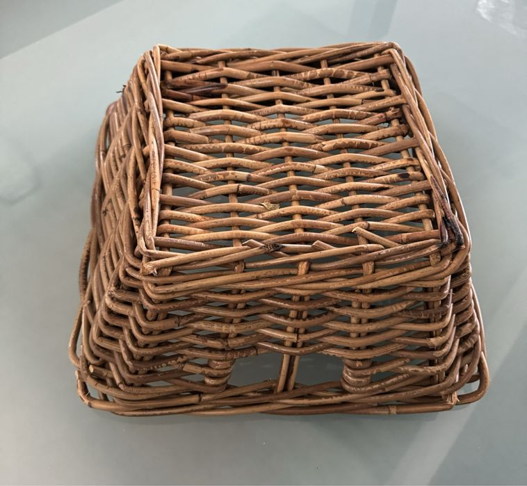 Cesto em vara para colocar frutas, objecto decorativo de centro de mes