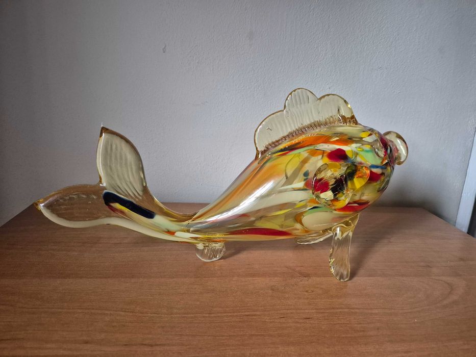 Szklana ryba PRL - 29 cm