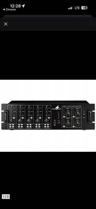 Wzmacniacz Monacor PA-4040 - 4-strefowy