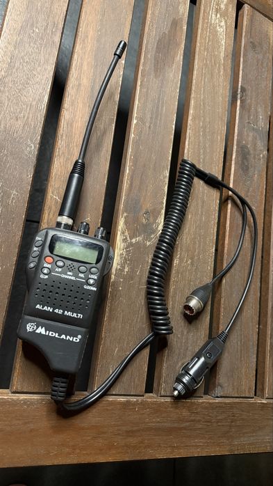 Radiotelefon CB Alan 42 Multi + akcesoria (Antena, adapter samochodowy)
