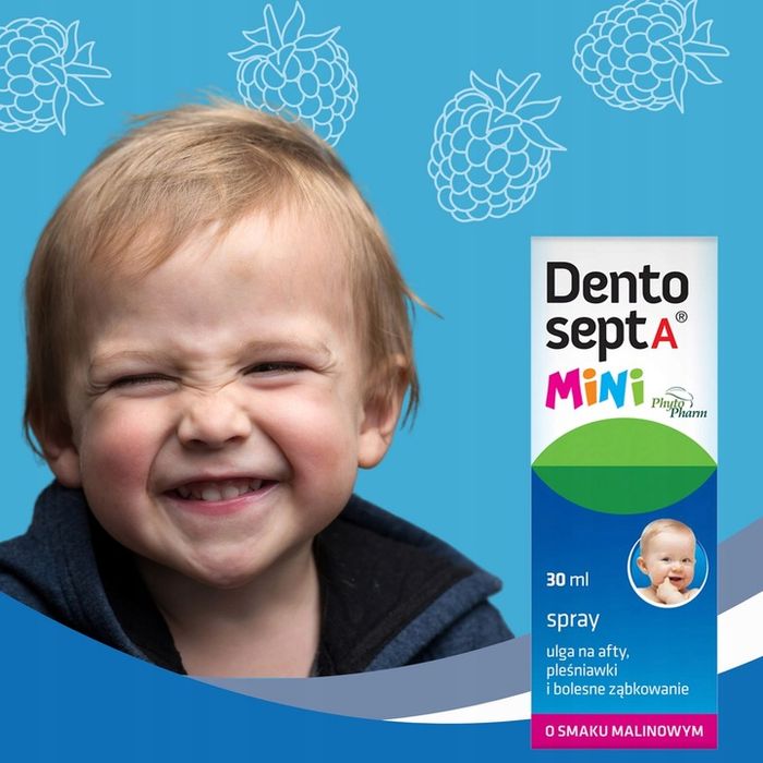 dentosept a mini spray ulga na afty, pleśniawki i bolesne ząbkowanie 30 ml