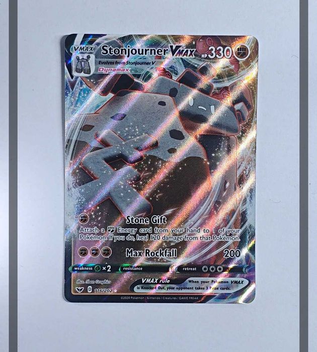 Stonjourner Vmax 116/202 SSH Pokemon ENG-NM