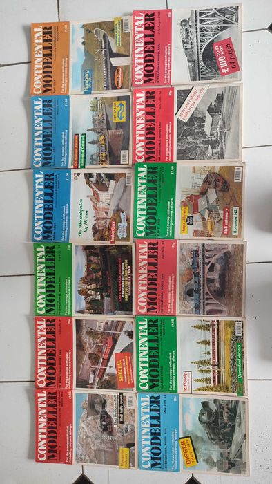 32 Revistas Continental Modeller - Miniaturas de Comboios