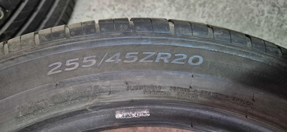 2szt opony letnie Hankook _ 255/45/20