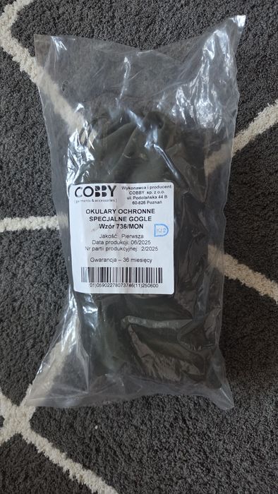 Okulary ochronne specjalne taktyczne gogle wzor 736/mon