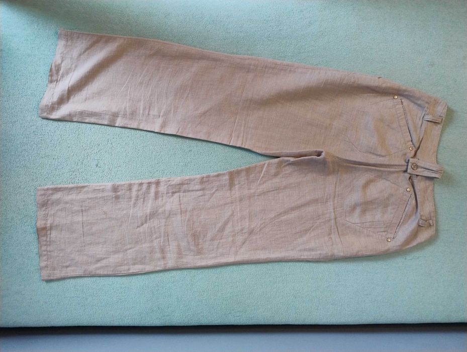 CARRY Lniane spodnie męskie