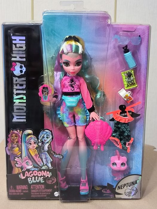 Monster High Draculaura Doll with Pet  Лялька Монстер Хай Дракулаура  з вихованцем колекційна Laguna Лагуна риба рибка