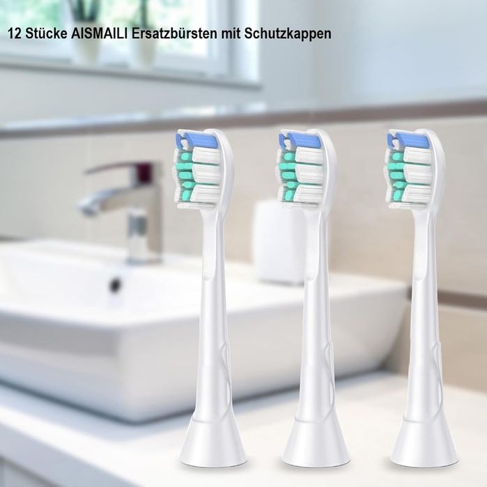 Zestaw 12 wymiennych głowic do szczoteczek do zębów Philips Sonicare