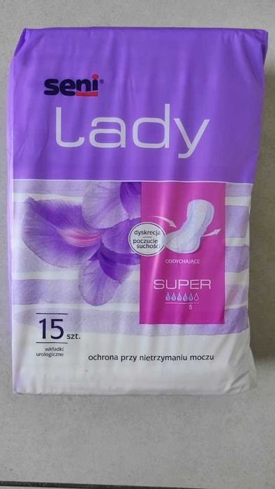 Wkładki urologiczne SENI LADY Super - chłonność 4,5