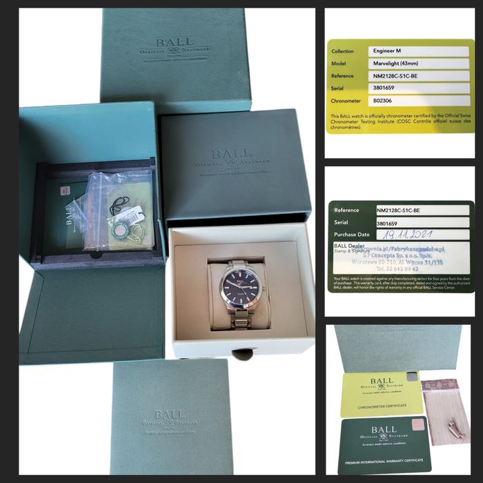 Zegarek męski Ball Engineer M Marvelight NM2128C-S1C-BE