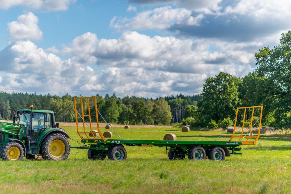 Przyczepa platformowa do bel METAL-TECH PB 16 | 8, 11, 13, 16, 18 TON