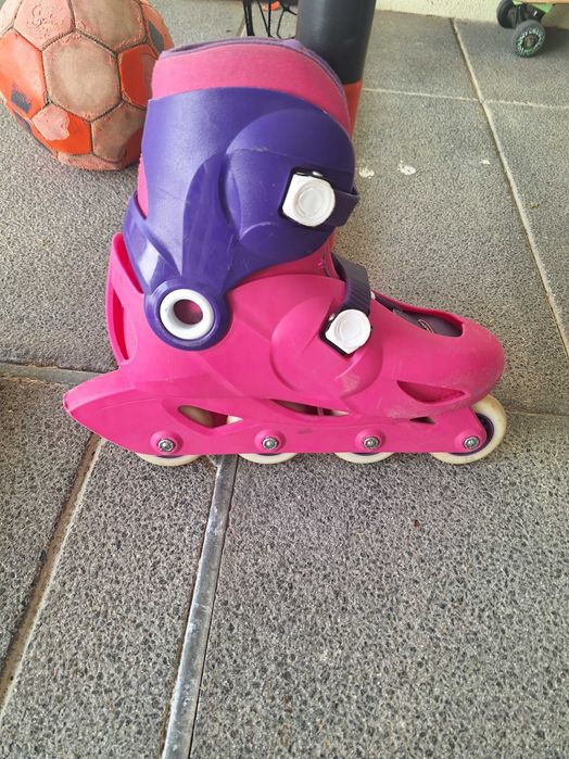 Patins em linha ajustáveis criança - tamanho 34 a 36