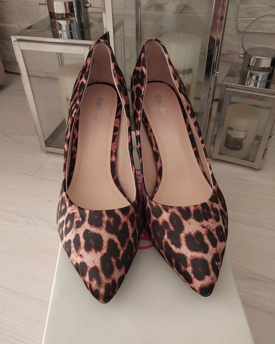 Buty na obcasie panterka Graceland e 39