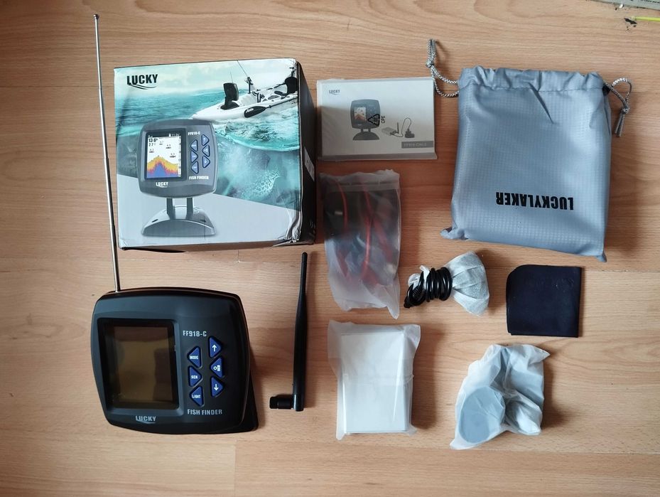 Echosonda bezprzewodowa LUCKY FF918-CWLS 300m łódki zanetowej j.polski