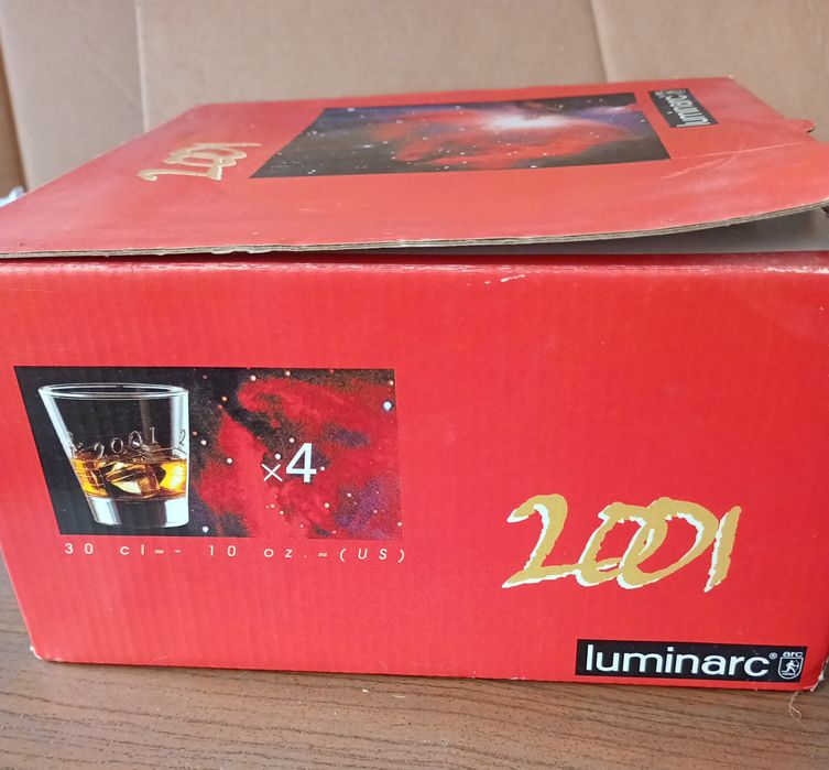 4 copos de whiskey Luminarc 2001