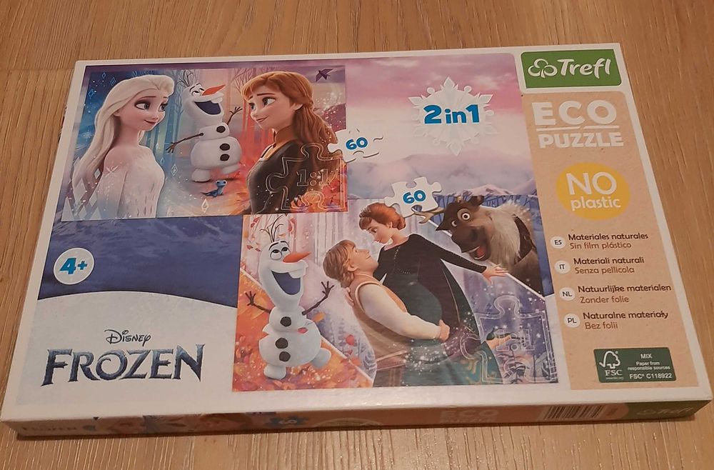 Puzzle 2x60 peças Frozen da Disney +4A