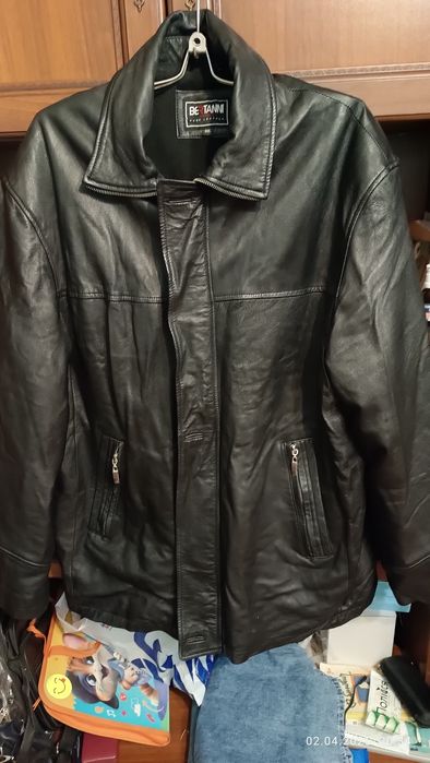 Шкіряні курточки Bertanni London 3XL та Ben Sherman 4XL