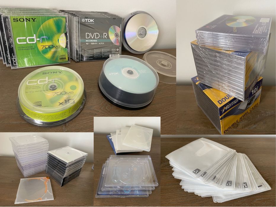 DVD+R e CD-R virgens, Jewel cases, Slim cases