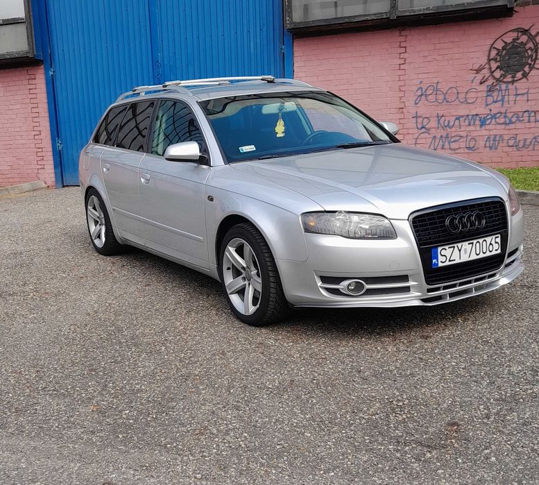 Audi A4b7 S-line 2005 rok . 2.0 TDI 140 KM . ZADBANE I UTRZYMANE W ŁADNYM STANIE .