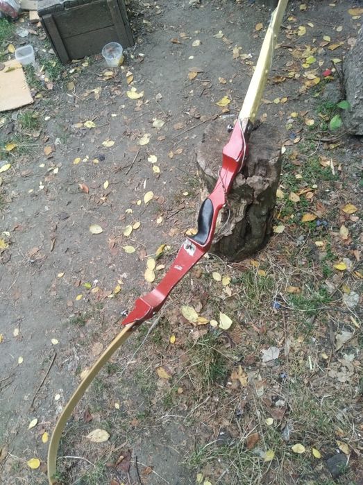 Рекурсивний лук для  правостонронньої стрільби. Стріли кпрбон, адюміні