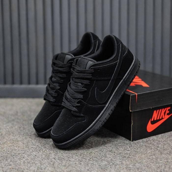 Кросівки Nike SB Dunk low Total Black premium | Кроссовки Найк чоловічі жіночі