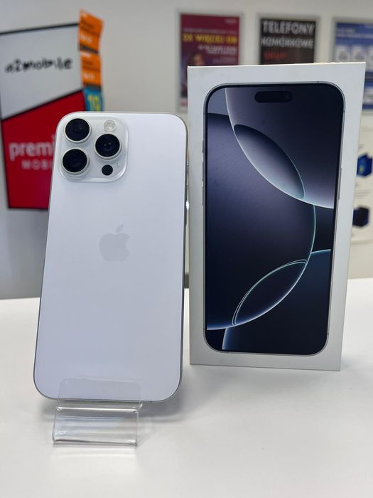 Iphone 16 Pro Max 256GB - Gwarancja - Sklep - Tytan Biały