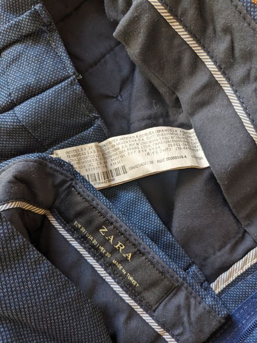 Сині брюки костюма Zara