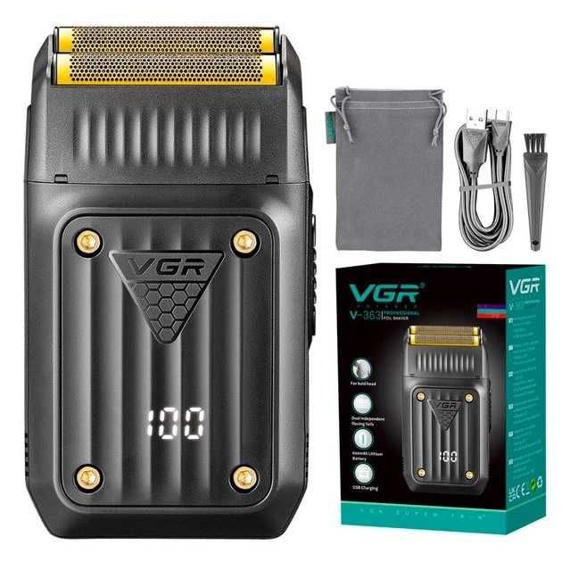 Електрична бритва, Шейвер подвійне лезо,Електробритва з лед дисплеєм