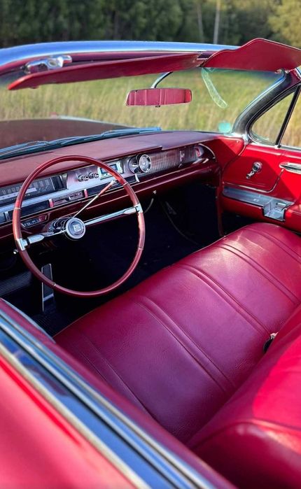 Cadillac 1962 kabriolet cabrio czerwony klasyk auto samochód do ślubu