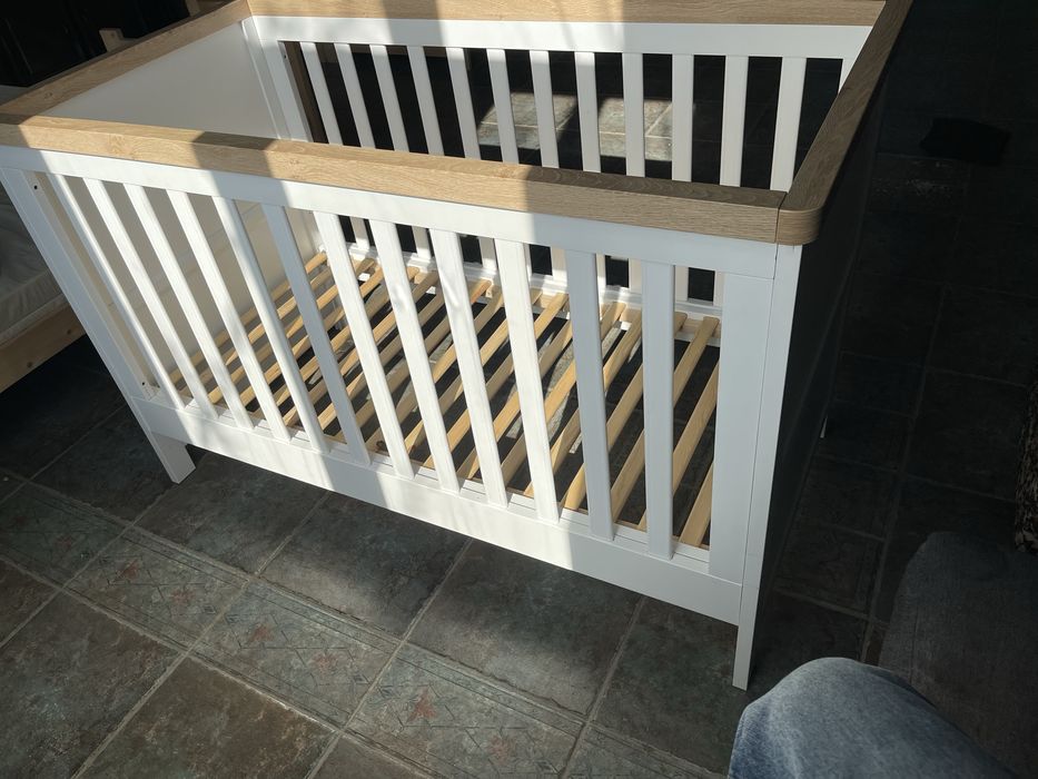 Łóżeczko mothercare cot bed , materac rucken , kokon