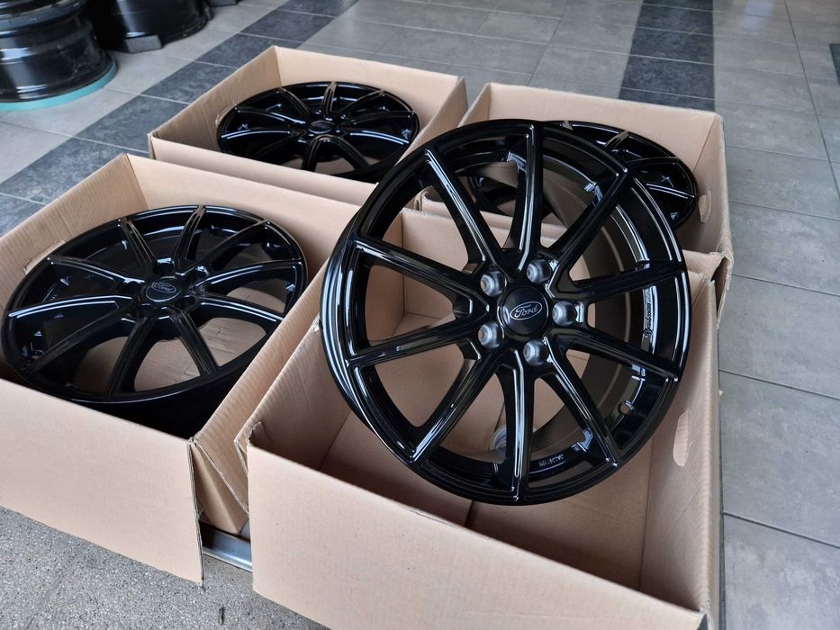 Alufelgi 17 5x108 Ford Mondeo Kuga C S-Max Focus Galaxy Edge Czarne 5#