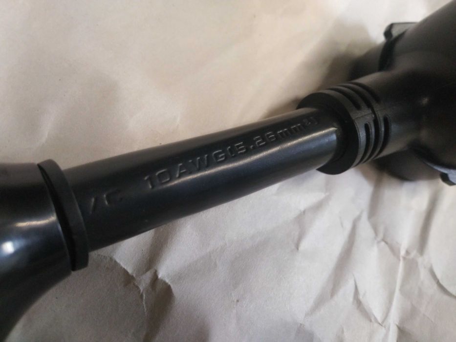 Перехідник адаптер хвіст з розеткой NEMA 10-30 та вилкой евро (Schuko)