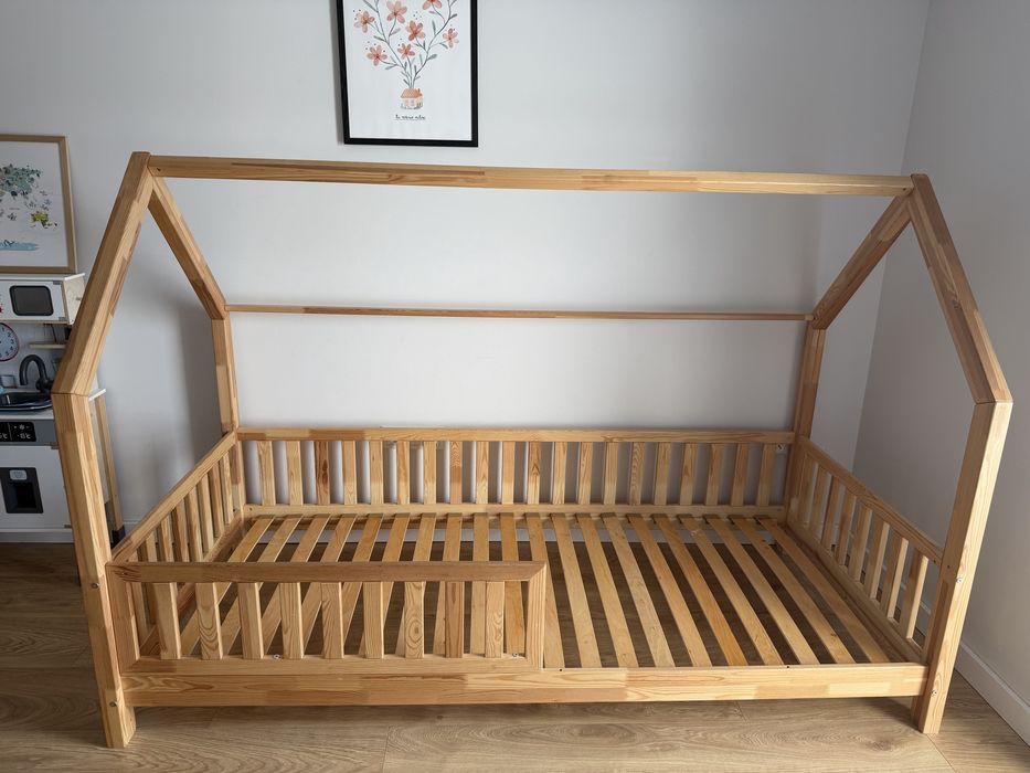 Łóżko domek Luletto 90x200 + materac Rucken