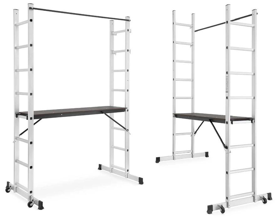 RUSZTOWANIE aluminiowe z podestem 2 x 8 WIELOFUNKCYJNE - PROMOCJA !