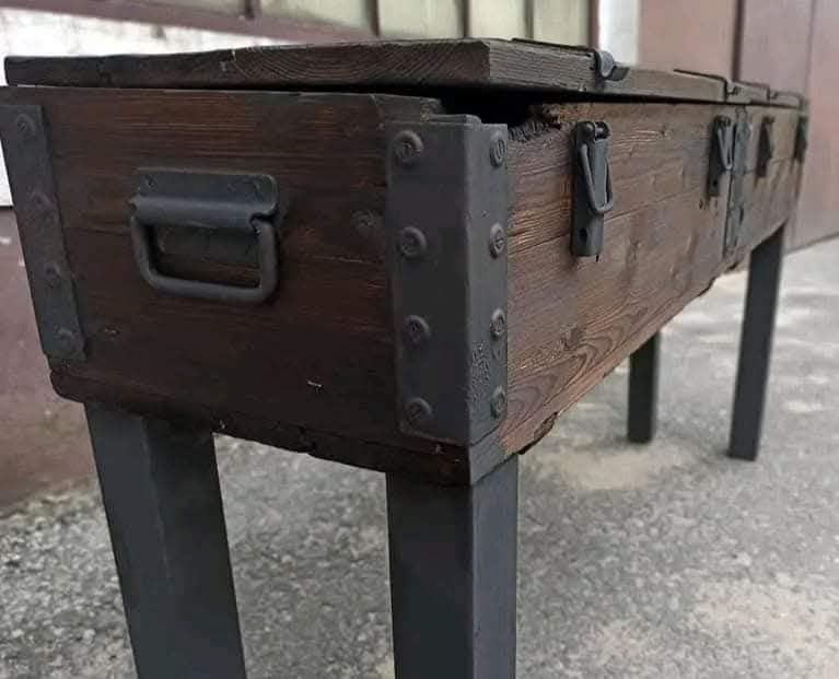 Konsola Komoda Szafka  Retro Vintage Loft Stare Drewno