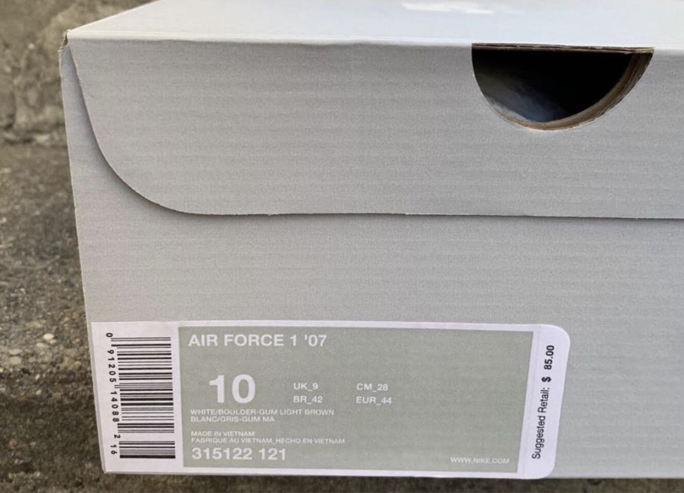 Оригинальные Nike Air Force 1 Low 07 white ORIGINAL 36-45