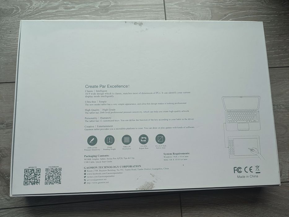 Tablet graficzny Gaomon M106K