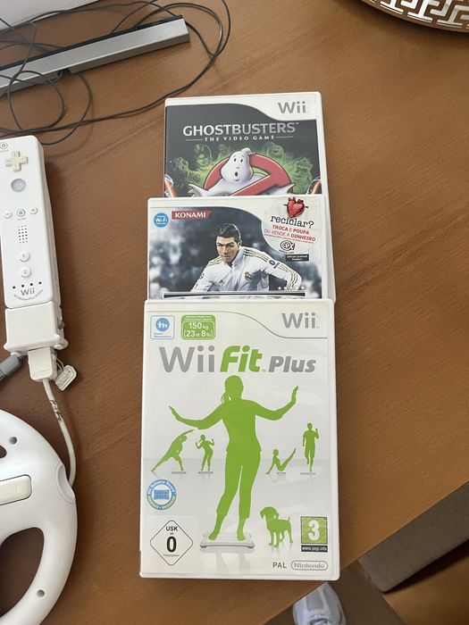 Nintendo Wii, com comando,jogos